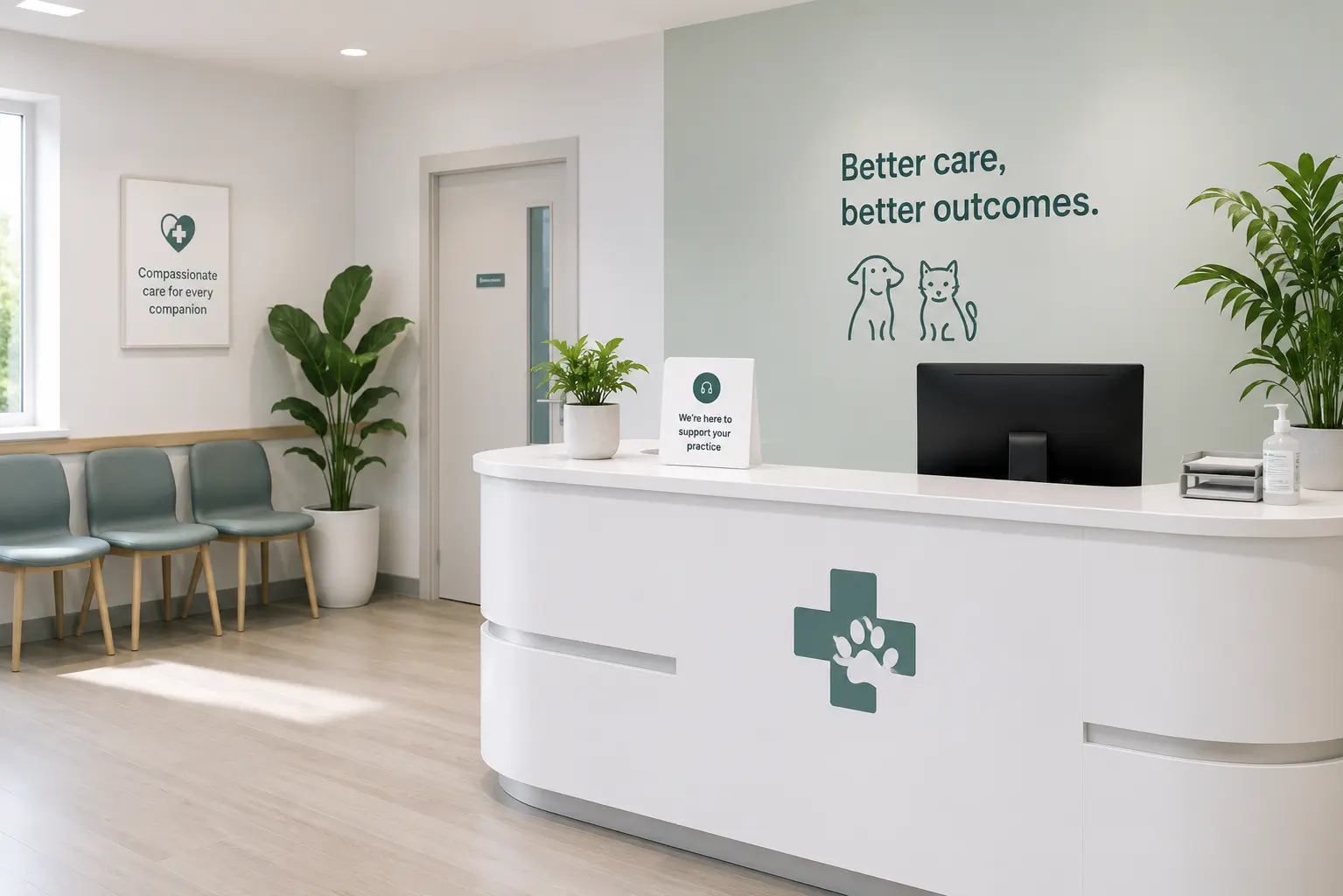 A dog and cat representing the veterinary care supported by Nabuk Distributors